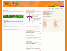 Tablet Screenshot of coloringfactory.com